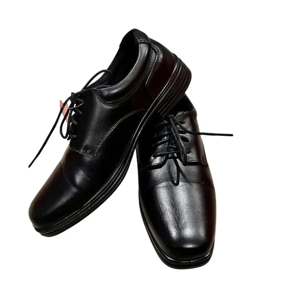 Deer Stags Boys' Black Lace-Up Oxford Dress Shoes Size 5M